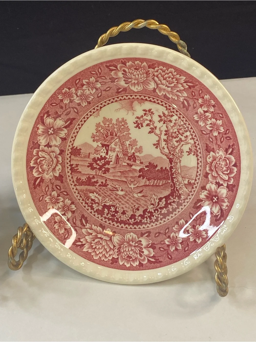 Villeroy & Boch SAAR Rusticana Berry Fruit Bowl Set Red Mettlach Germany